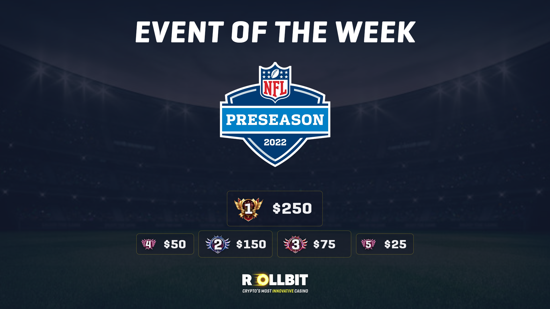 Sports Event of the Week: NFL Pre Season 🏈