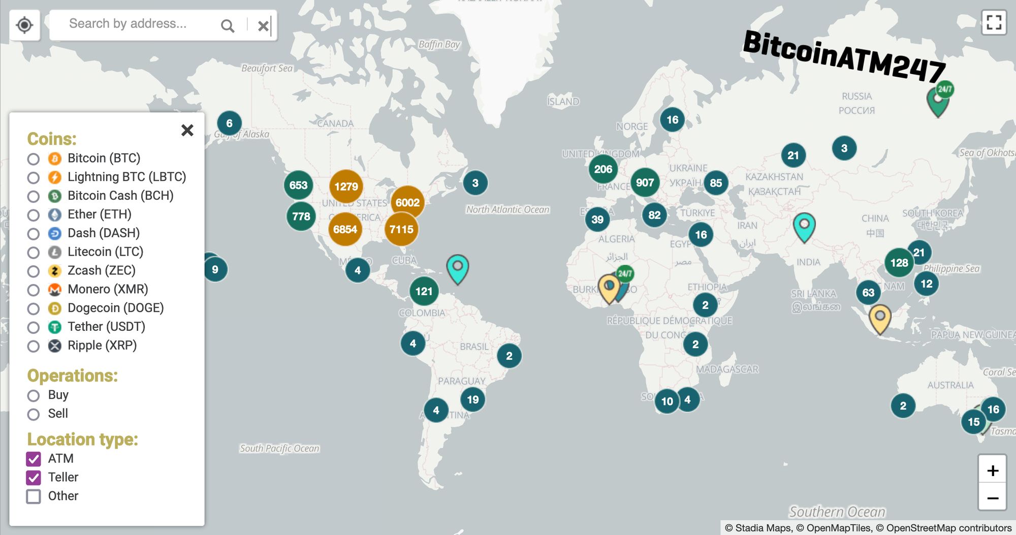 how many bitcoin atms are there in the united states