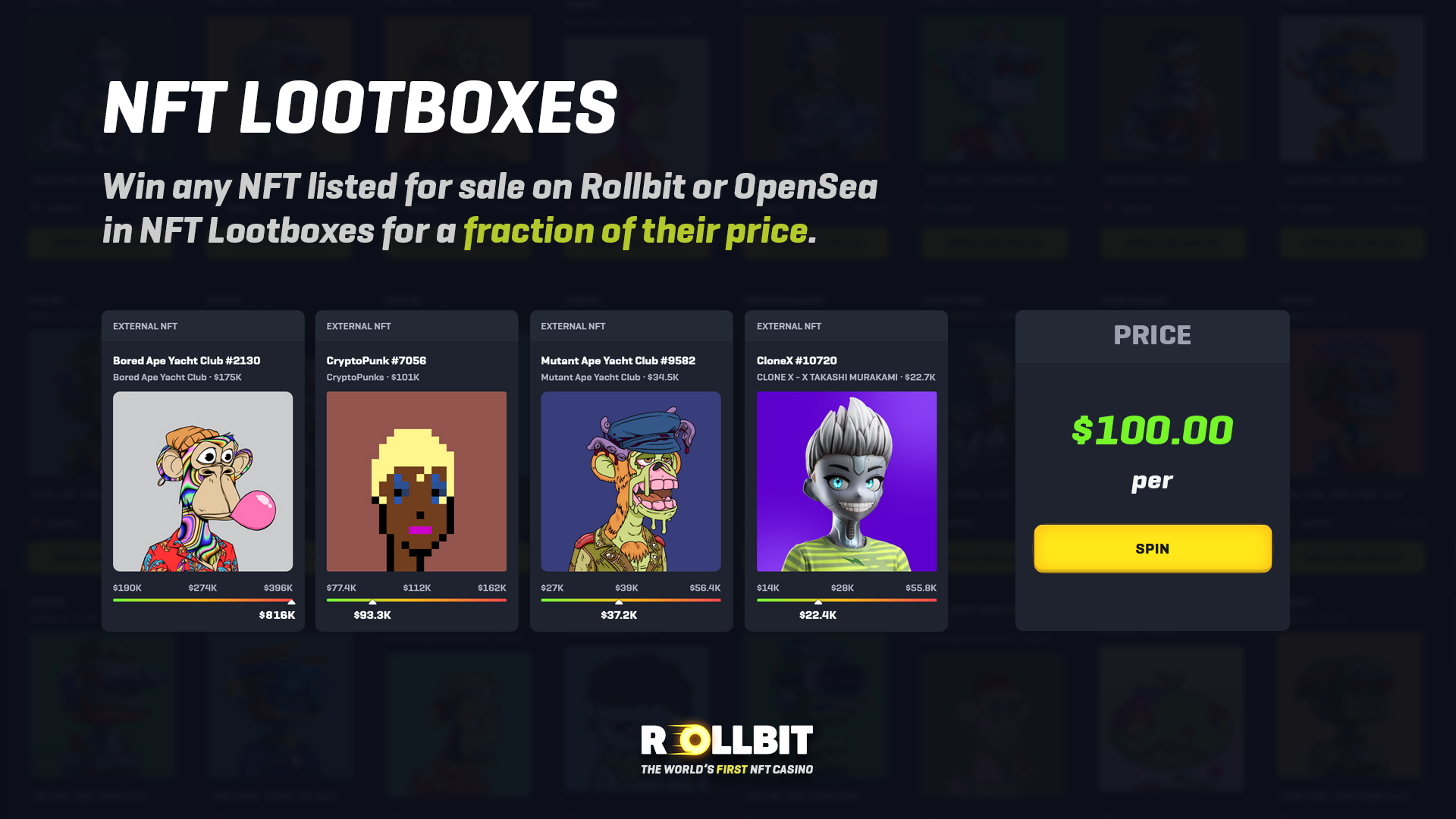NFT Lootboxes: Win ANY NFT listed for sale on OpenSea