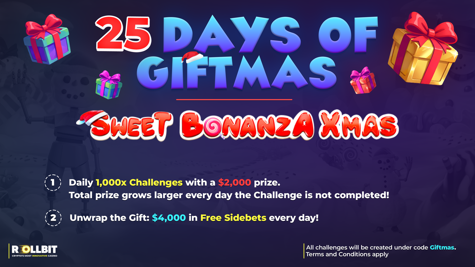 25 Days of Giftmas: $150,000 in Challenges & Coupon Codes
